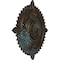 Ekena Millwork Haylynn Ceiling Medallion (Canopies up to 1 1/4"), 29 1/8"OD x 1 1/4"ID x 4"P, Bronze Blue Patina CM29HYBBS - alternate 2